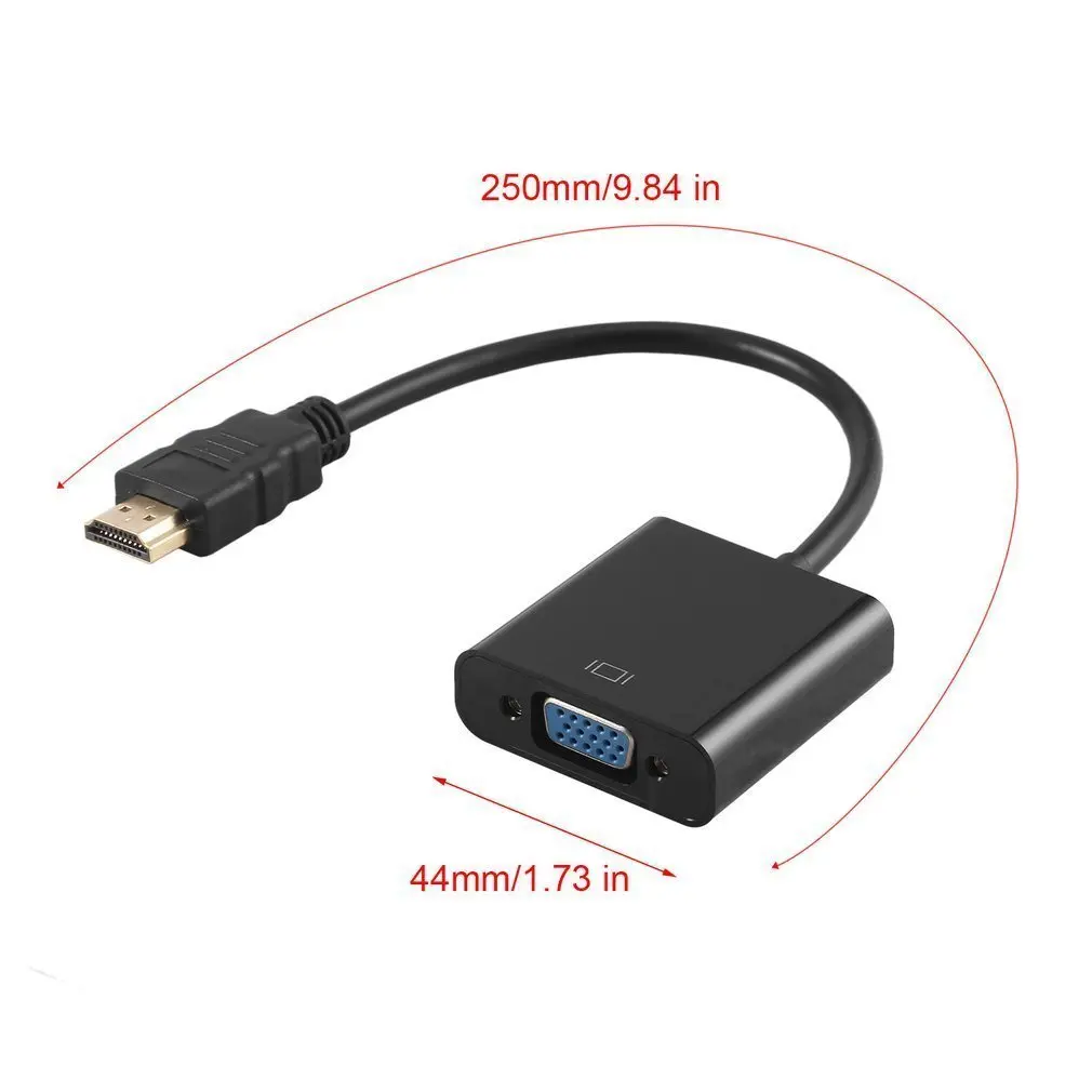 HDMI-совместимый с VGA конвертер 1080P цифровой адаптер для Xbox PS4 ПК проектора дисплея