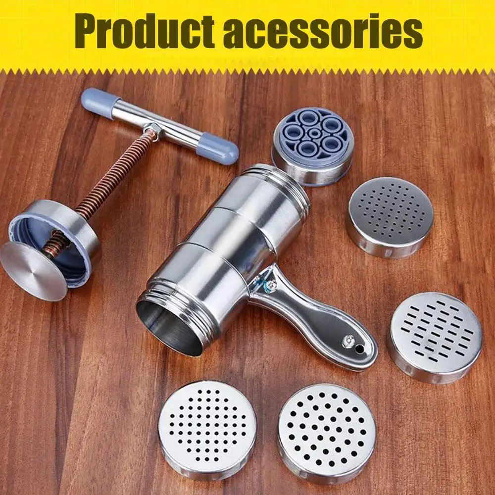 Stainless Steel Noodle Cutter Manual Spaghetti Maker Durable Sturdy Garlic Cutting Chopper Noodles Parsley | Дом и сад