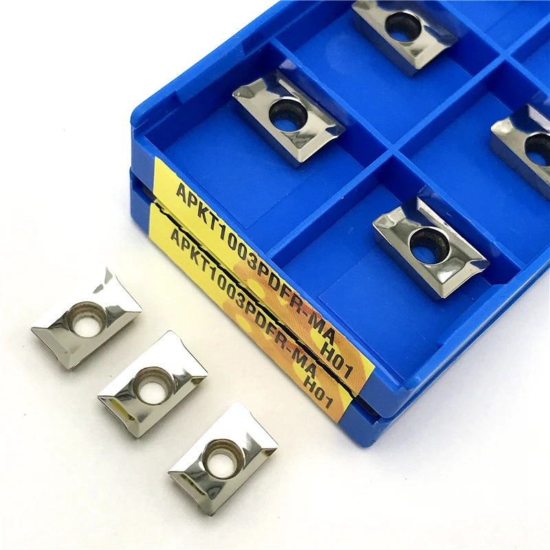 Индексируемый инструмент APKT1003 PDFR MA H01 фрезерование алюминиевой вставки вставка