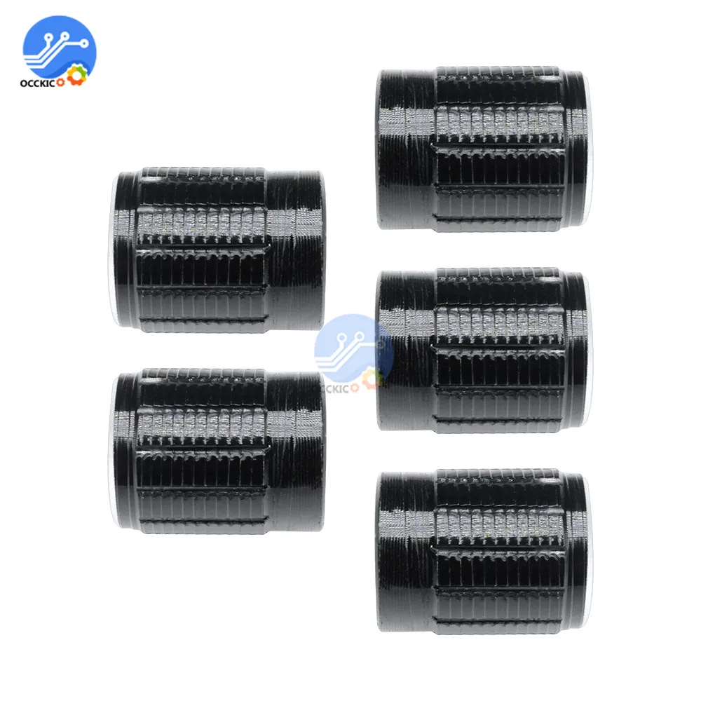 10 шт. полезные регуляторы громкости вращающиеся ручки для 6 мм Dia Knurled вал