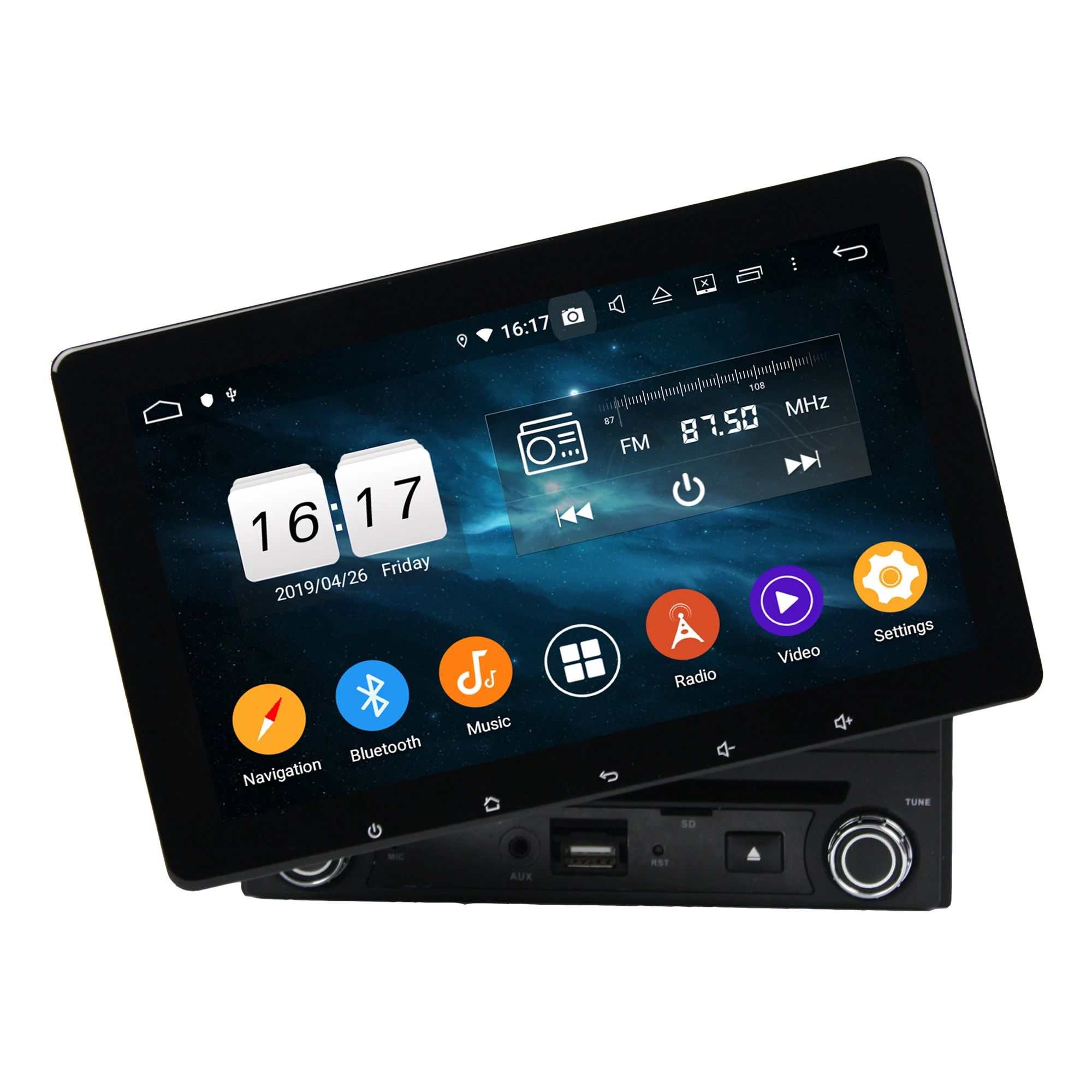 KLYDE KD 8080 2.5D сенсорный автомобильный Dvd Gps Навигатор Радио Android 10 автомобильная