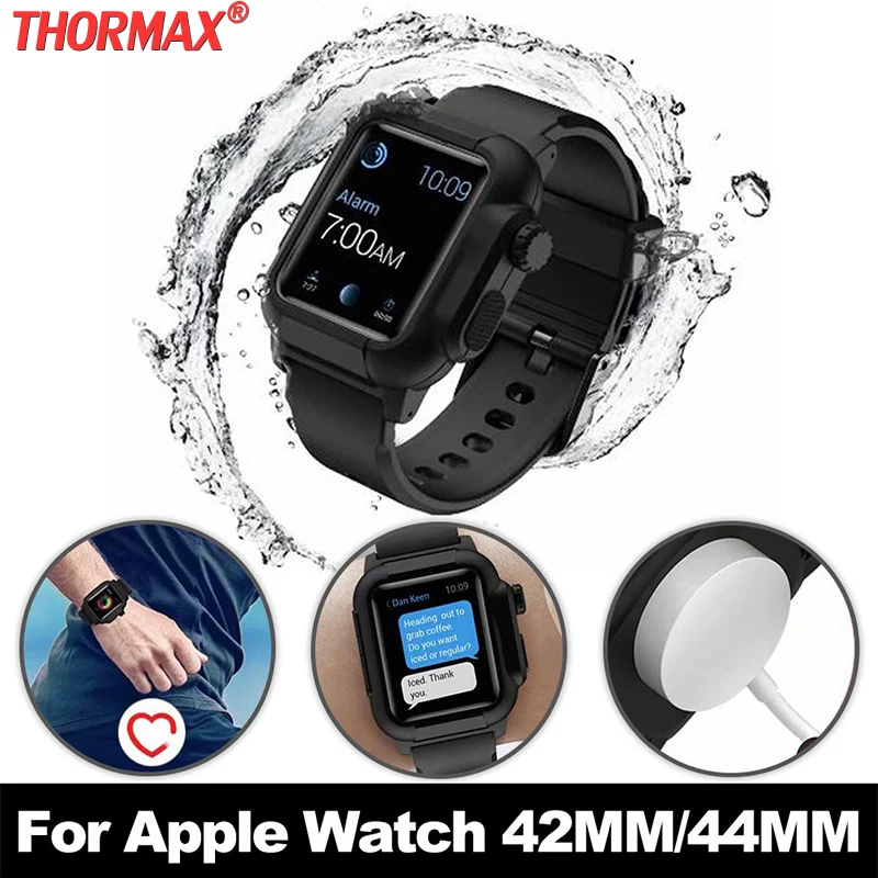 Чехол для Apple Watch чехол с силиконовым ремешком серии 5 4 3 2 iWatch 42 /44 мм новый