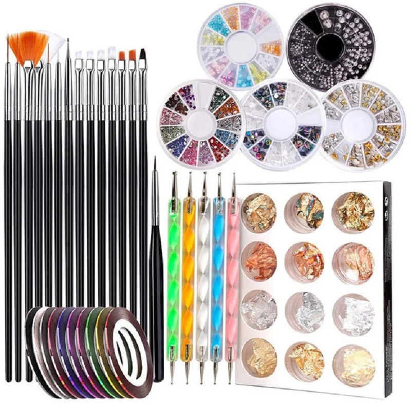 

Nail Art Polish Brushes Painting Drawing Carving Dotting Pen Nail Dotting Decoration Kit Manicure Tool Nail Sticker