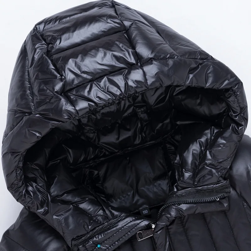 Теплые модные пуховики для девочек Длинная модель детские парки пальто толстый