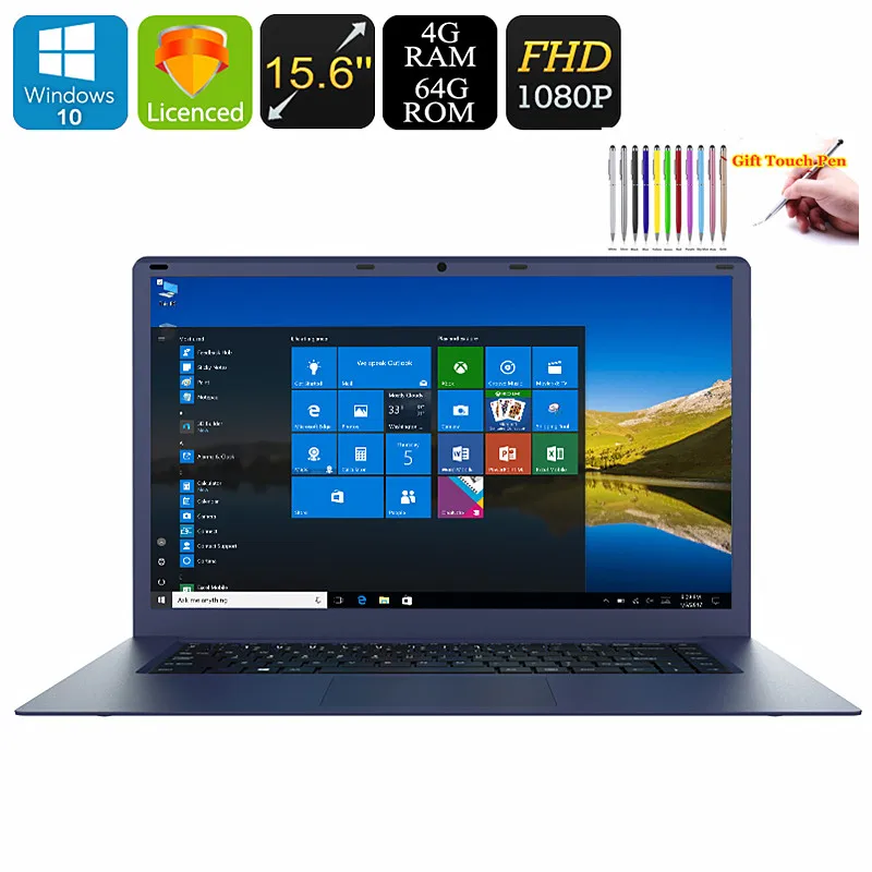 

Mini Laptop PC 4GBDDR3+64GB 15.6"T-Bao R8 Windows 10 Intel z8350 Quad Core 8000mAh HD Graphics 400 Ultrabook With 0.3MP Camera