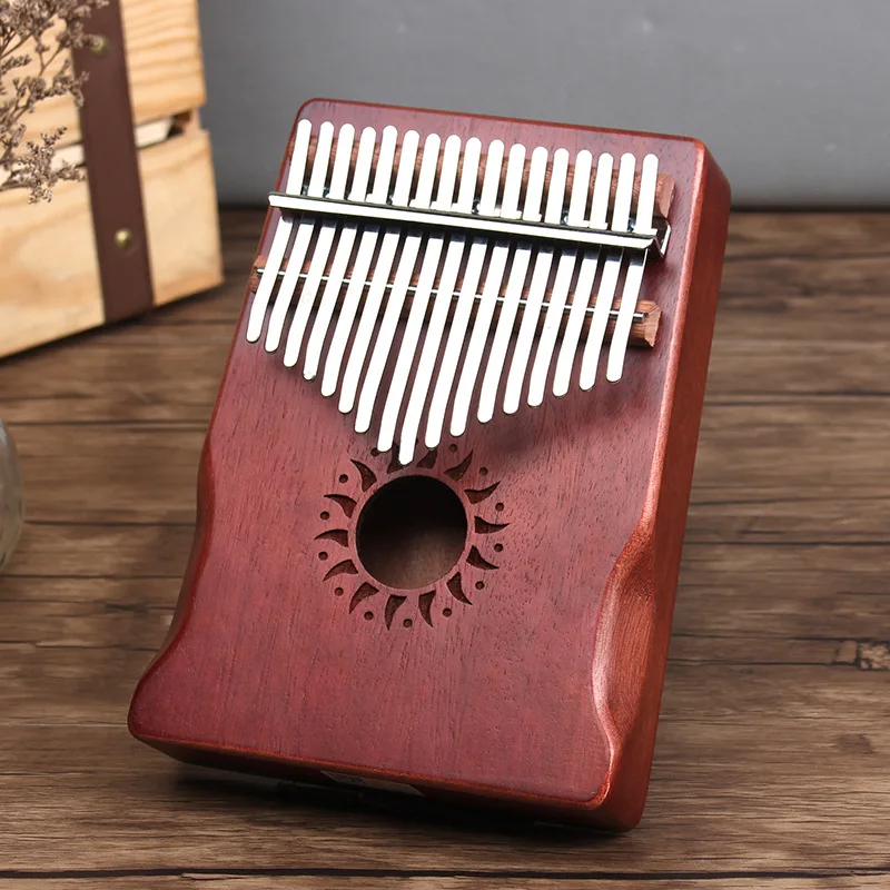 Калимба 17 клавишных африканских твердых красного дерева палец пианино санза