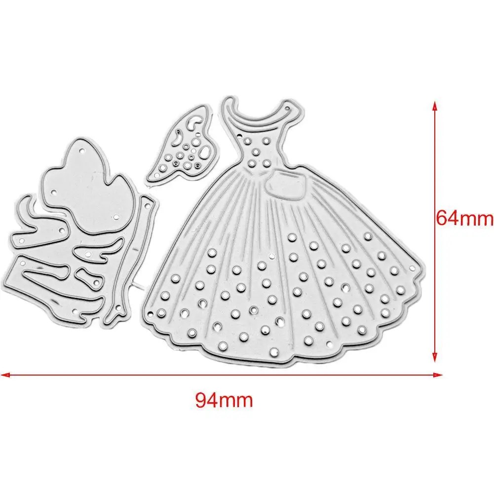

Cutting Dies Woman dress Carbon steel Stencil Craft For DIY Scrapbooking Paper Card Decorative Craft Dies Embossing Die Cuts New