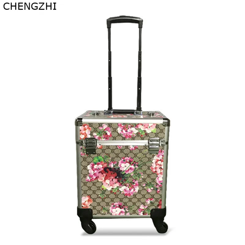 CHENGZHI модный косметический чехол на колесиках для макияжа переносной