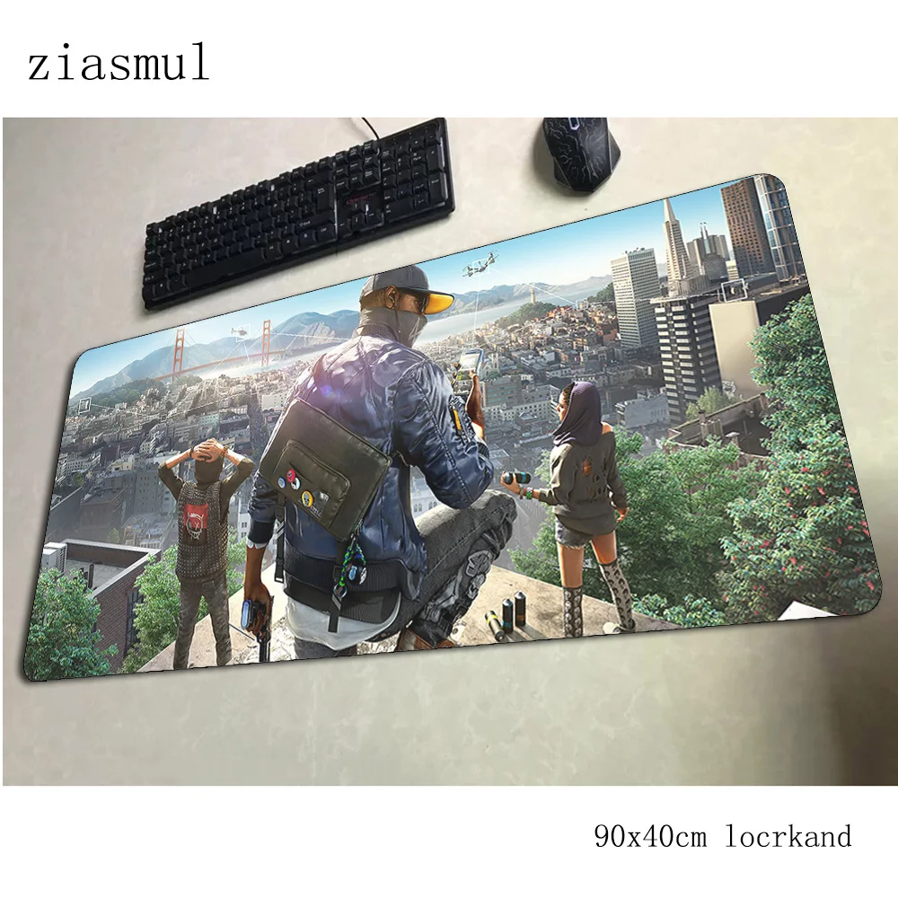 Watch dogs 2 коврик для мыши от производителя большой компьютерный геймер Коврик 900x400x3