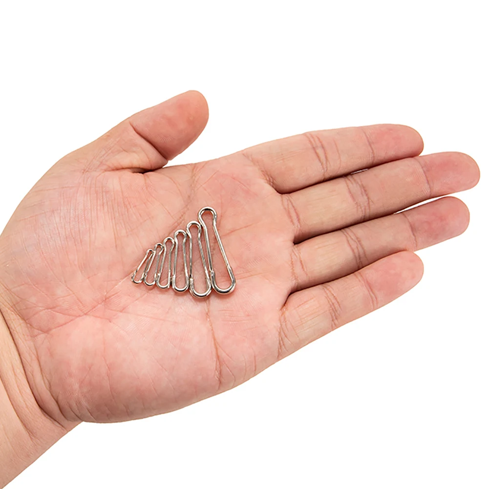 20Pcs Stainless Steel Bass Carp Fishing Snap Swivel Hook Connector Lures Clips For Fishhook Lure Accessories | Спорт и развлечения