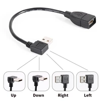 usb a female to male usb 2 0 updownleftright 90 degree angle adapter cable amaf usb extension cable 0 2m
