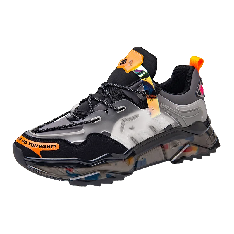 GASA Men's Walking Shoes Fashion Running Sports Non-slip Sports Shoes Indoor and Outdoor Training Sports Shoes