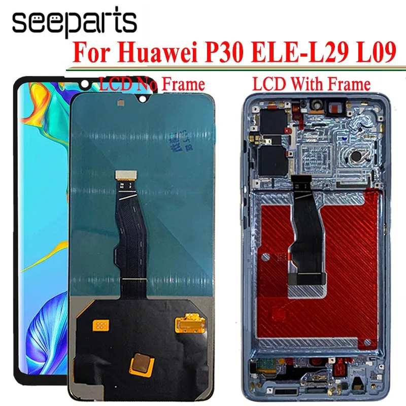 OLED дисплей для Huawei P30 ЖК с цифровым преобразователем сенсорного ввода в сборе ELE L29