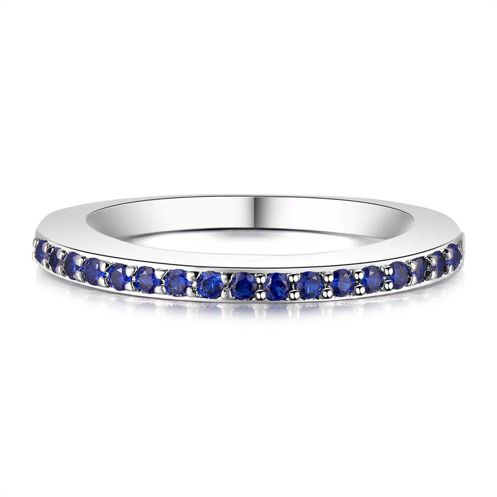 Циркониевое кольцо с голубым рядом бриллиантами женские Волшебные красивые