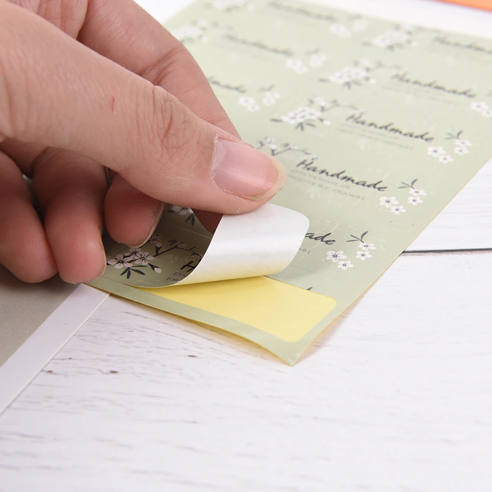 

60PCS/lot High Quality Fresh Style Flower Hand Made Seal Sticker Handmade Gift Label Sticker