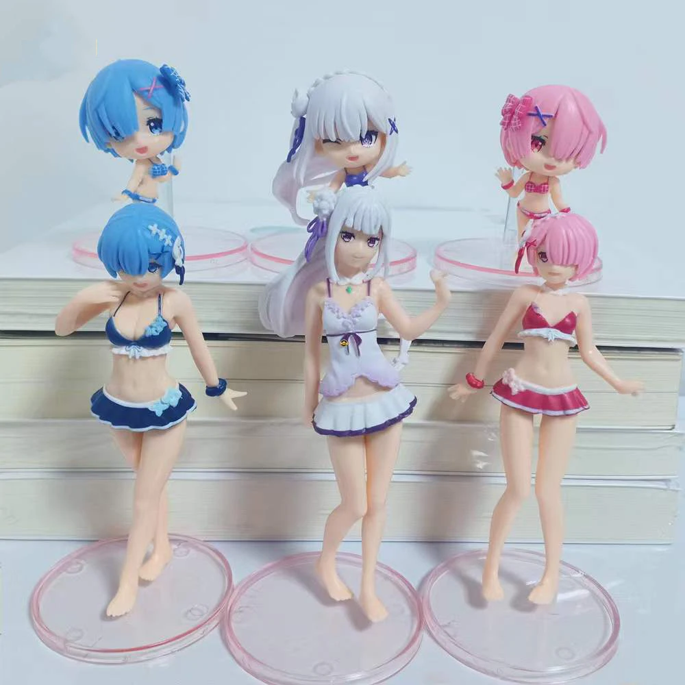 Экшн-фигурка аниме Re: жизнь в другом мире от нуля ПВХ Модель Рем рам Эмилия