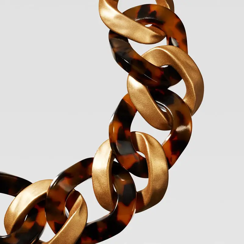 Женское винтажное ожерелье-чокер JUST FEEL массивное металлическое ожерелье