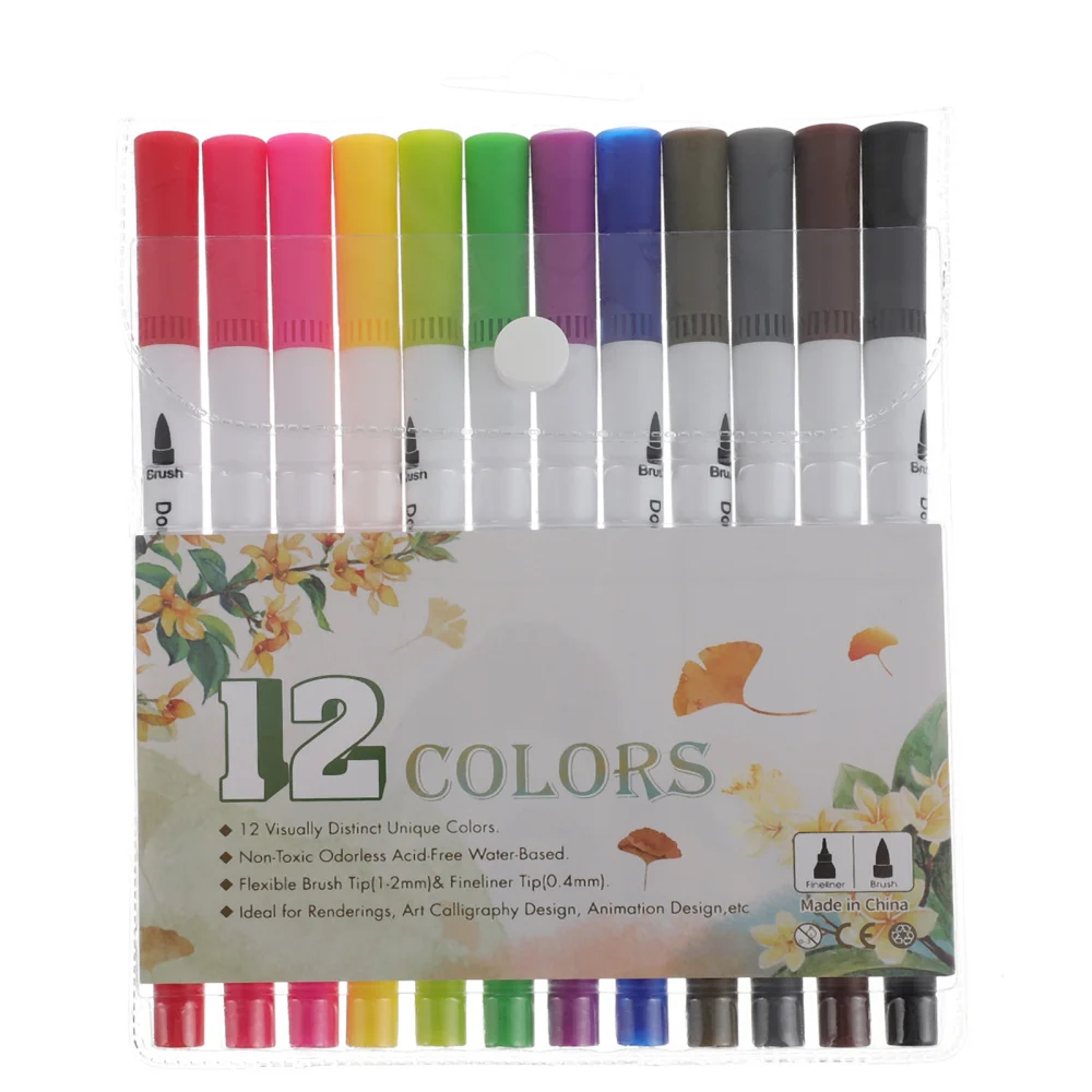 

12pcs Water-based Paint Pens Art Marker Colorful Marker Pens Graffiti Pens