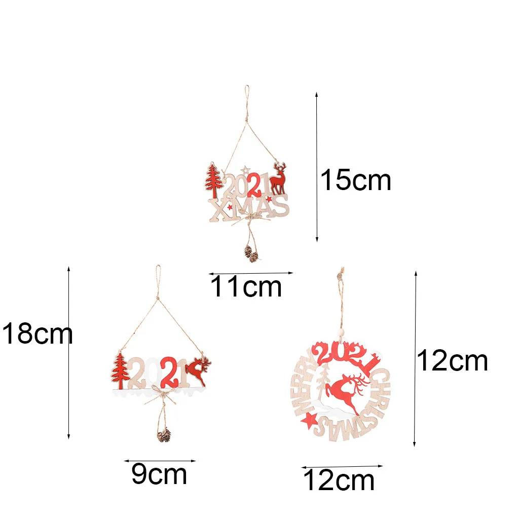 Новогодняя деревянная подвеска в виде лося для рождественской елки