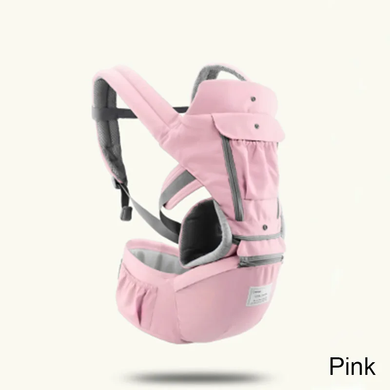 pink Новорожденный эргономичная Сумка-кенгуру для ребенка, на четыре сезона, с одним плечевым ремнем спереди типа «кенгуру» дорожная сумка для путешествий на лямках для малышей от 0 до 36 месяцев - Цвет: pink