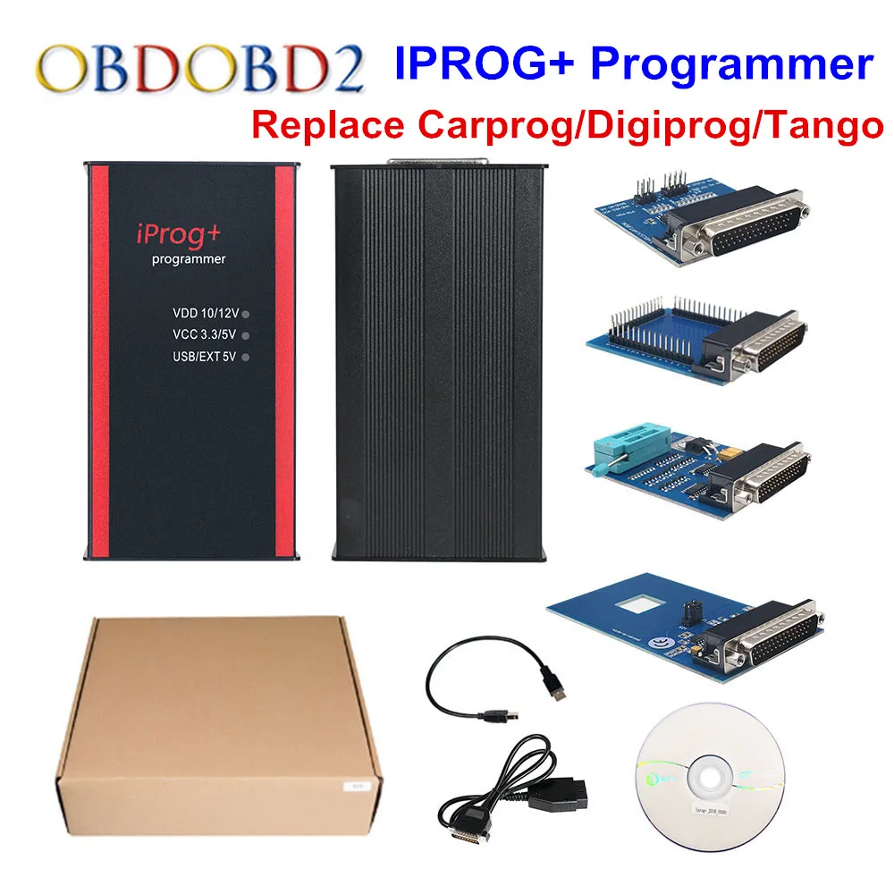Новейший Iprog+ программатор V77 поддержка IMMO+ коррекция пробега+ сброс подушки безопасности Iprog Pro до Замена Carprog/Digiprog/Tango