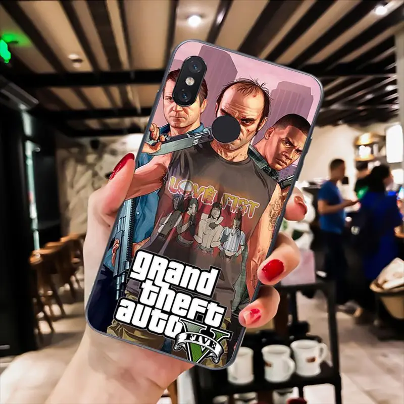 MaiYaCa Gta 5 Grand Theft Auto V чехол для телефона Xiaomi mi5 6 A1 A2 Lite Mi9 9SE mi8lite F1 Mix2 2S Max2 3 | Мобильные