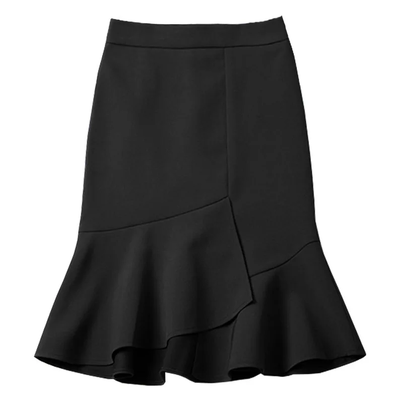 

Split skirt summer 2020 short mid long irregular Ruffle Skirt with buttocks A-line skirt for women