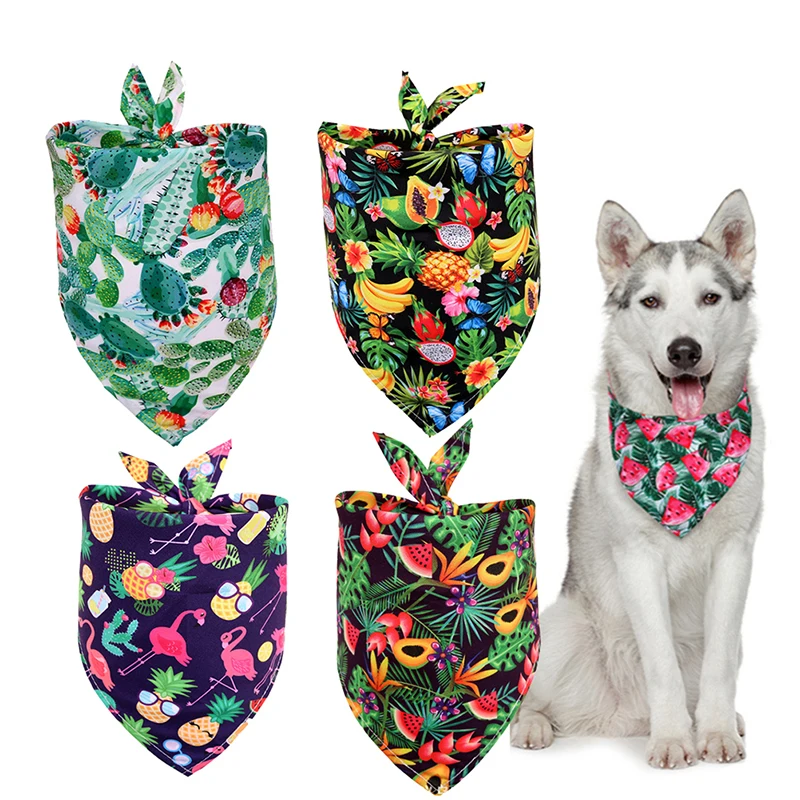 

Dog Bandana Fruit Tropical Style Pet Cat Dog Bandanas Scarf Puppy Bandana Bibs