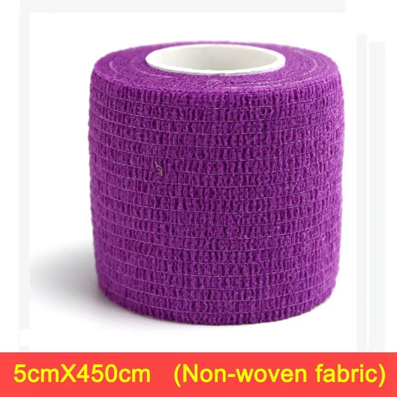 5cmX4.5m purple Медицинский клей, кинезиологическая лента, рулон спандкс, эластопласт, спортивный, ОБВЯЗОЧНЫЙ, фитнес-протектор, водонепроницаемый, спортивный, безопасный, для мышц - Цвет: 5cmX4.5m purple