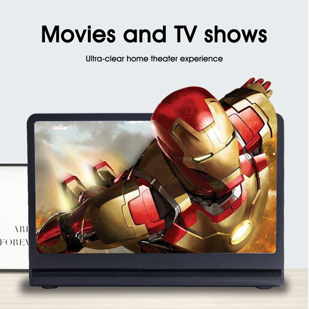 

Cell Phone Screen Magnifier Wireless Plug-in Bluetooth Speaker 3D Screen Phone Amplifier Compate for All Smart Phone