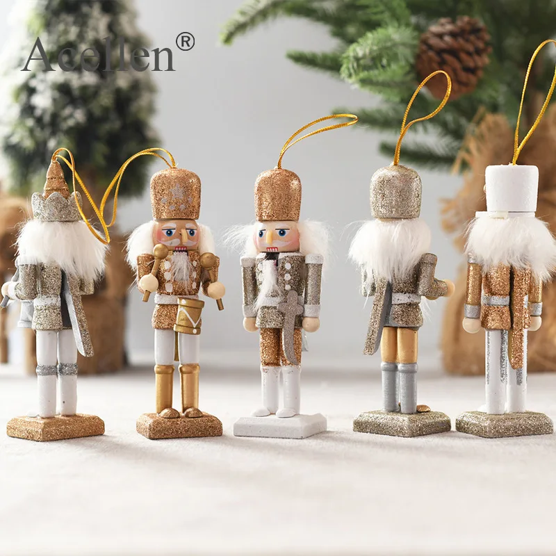 5 шт. домашний декор деревянная кукла Щелкунчик барабанщик миниатюрные фигурки