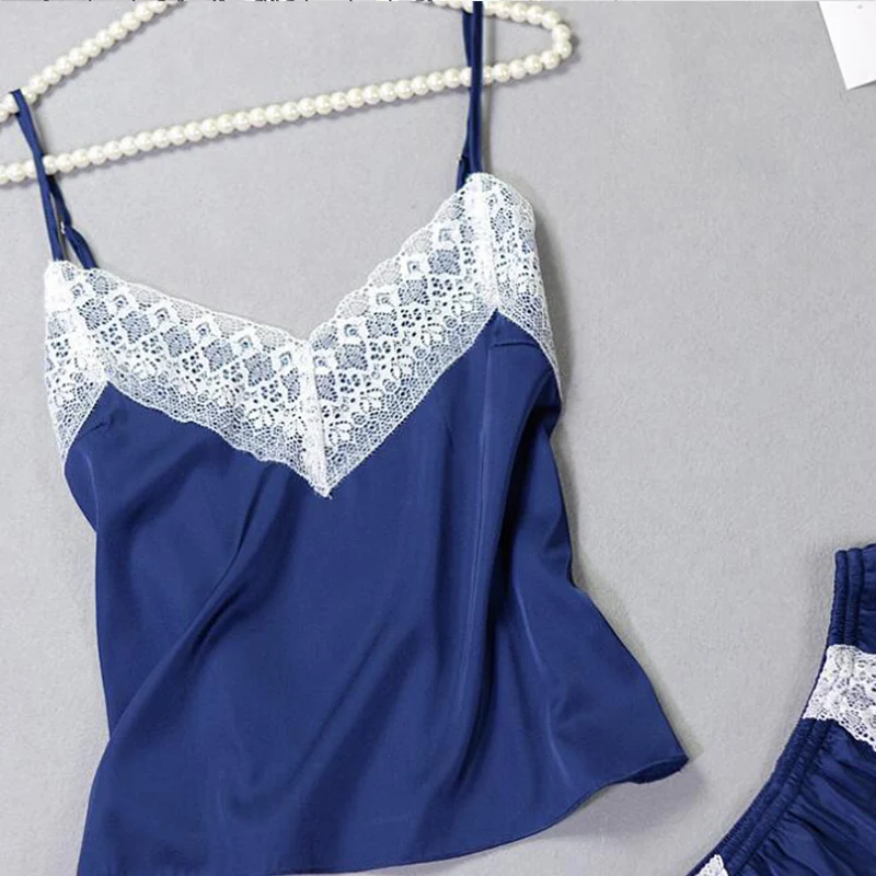 Пижамные комплекты женская блузка от пижамы пижама летняя Ночная Пижама