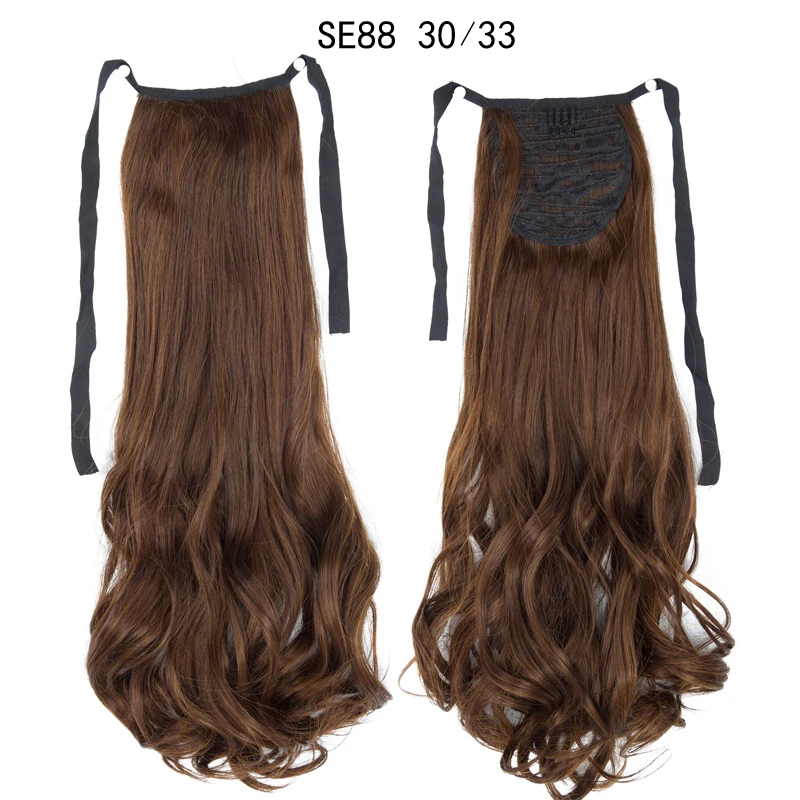 Синтетические волосы для наращивания коричневые черные термостойкие конского