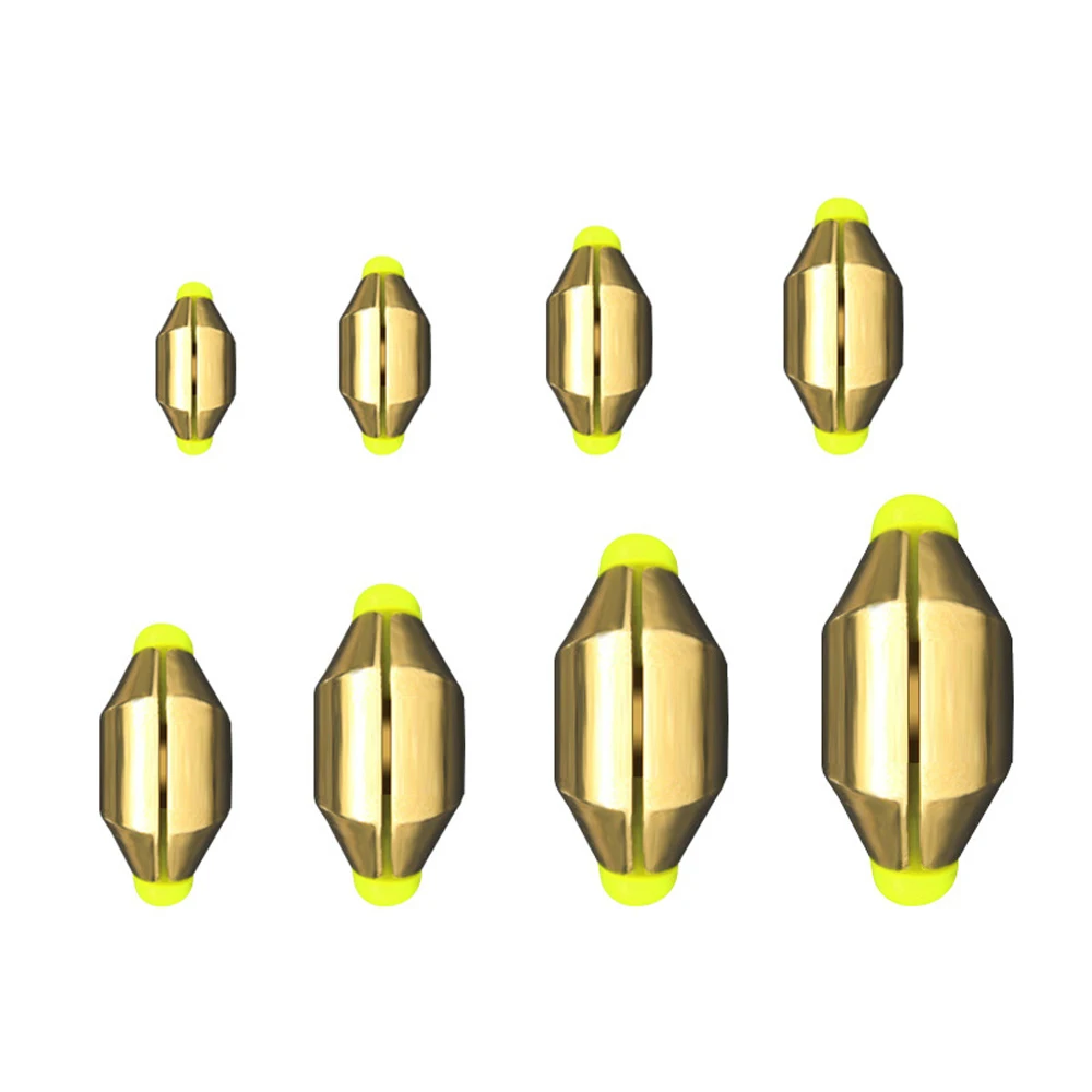 10шт. Медный водный грузил для рыбалки с плавающим балансиром из бронзового материала, приманки на камни.