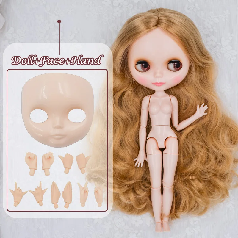 FHNBL21 Neo Blyth кукольные по индивидуальному заказу NBL блестящее лицо, 1/6 OB24 BJD мяч шарнирная кукла на заказ куклы для девочек, подарок для сбора NBL23 - Цвет: FHNBL21