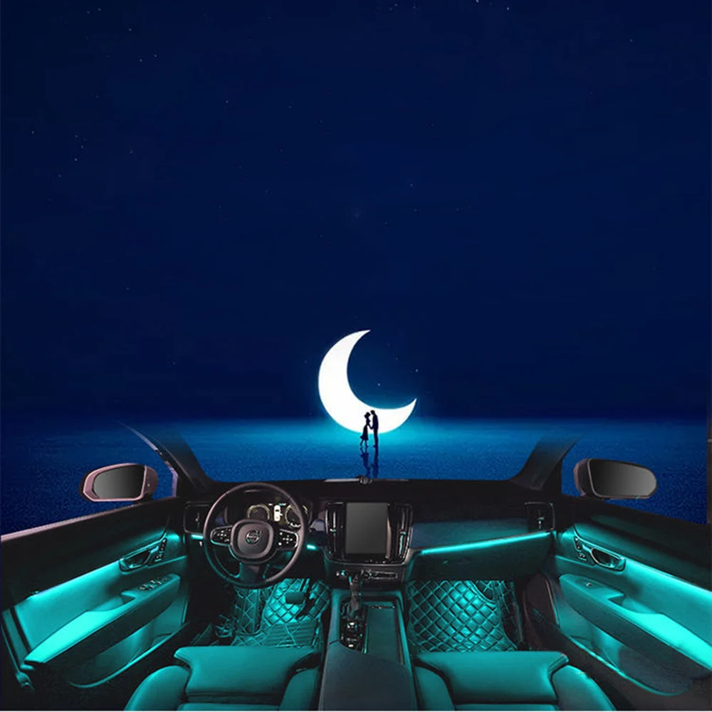 

64 Colors LED Ambient Light lamp For Volvo S90 V90 XC90 Ambient Light For S90 S60 V90 XC90 Lighted Car Styling