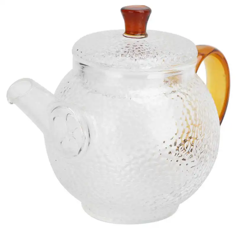 

Tea Cup Simple and Durable Glass Teapot Set HeatResistant Washable Convenient for Hot Beverage/ Iced Tea Travel