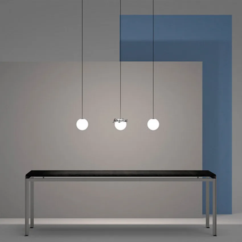 Современный светодиодный подвесной светильник с круглым стеклянным шаром s ing