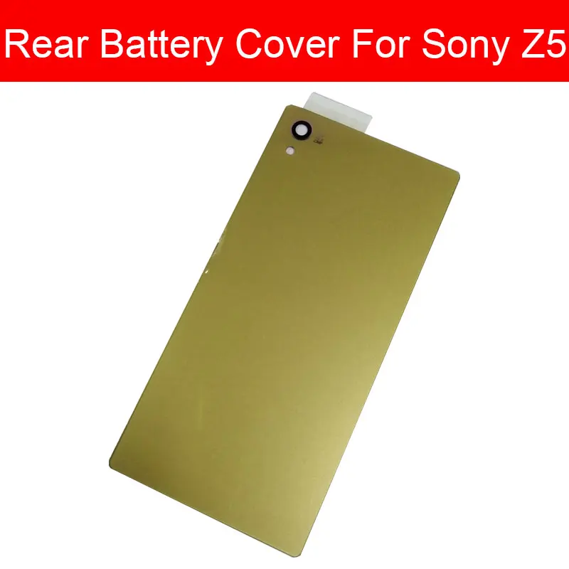 Задняя крышка батарейного отсека стеклянная для Sony Xperia Z5 E6653 E6683 E6633 E6603 Двойная