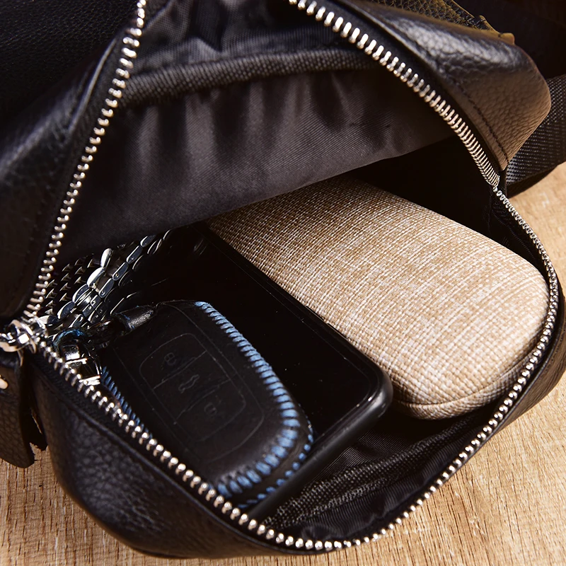 Сумка на плечо мужская из натуральной кожи брендовая модная маленькая сумочка