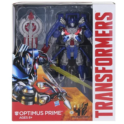 

Hasbro Transformers 4 Movie Leader Level L Grade Optimus Prime Steel Cable Boxed 25cm Toy Gift