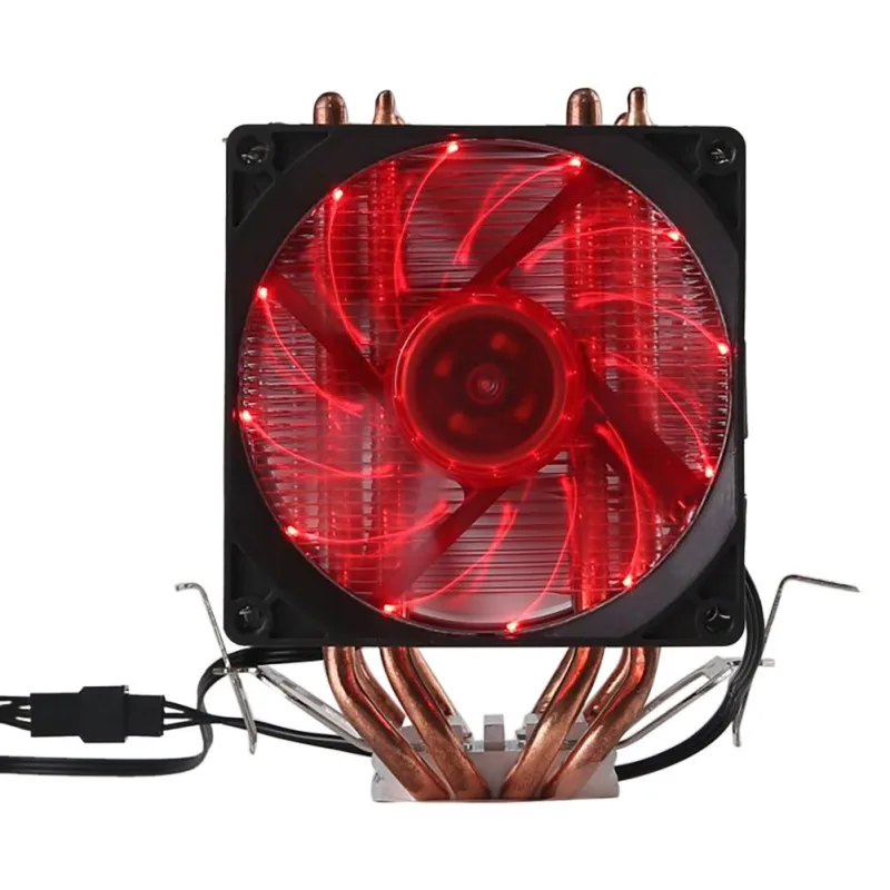 Кулер для процессора двухрядный бесшумный вентилятор охлаждения с