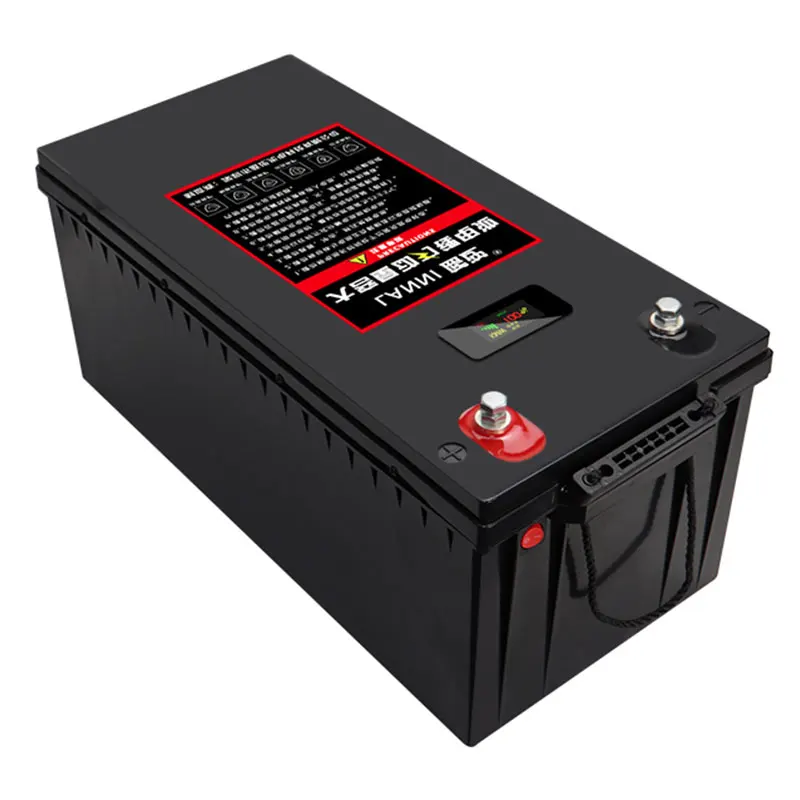 

12V100AH LiFePO4 Rubber Shell Deep Circulation 3500 Times For RV Forklift Golf Cart Outdoor Camping Appliances