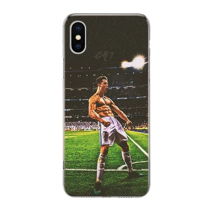 CR7 Cristiano Ronaldo чехол для телефона для iPhone 11 Pro 7 6X8 6S Plus XS MAX+ XR 5S SE 10 Ten Art TPU Coque Capa Shell