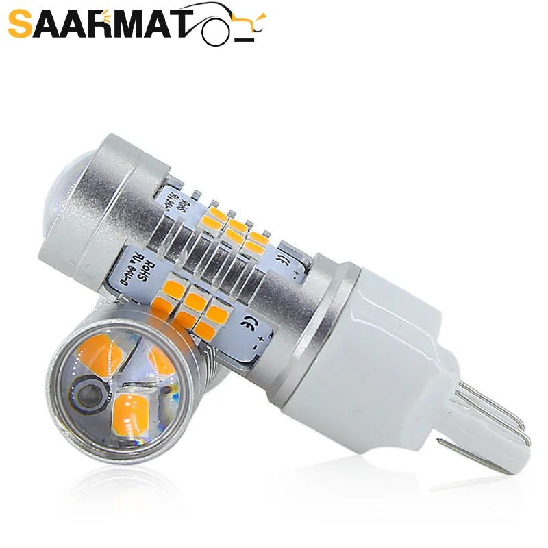 SAARMAT 2 * Светодиодный T20 7440 7443 WY21W W21W лампа заднего хода автомобиля тормозных