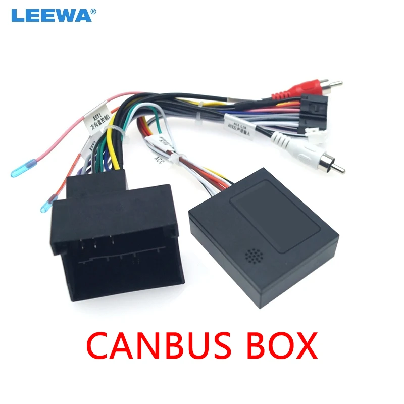 LEEWA автомобильный стерео аудио 16PIN Android кабель питания адаптер с can-шиной для BMW X1 E90
