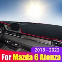 auto dashboard cover mat pad dashmat anti glare dash sunshade carpets rug for mazda 6 atenza gj 2018 2020 2021 2022 accessories