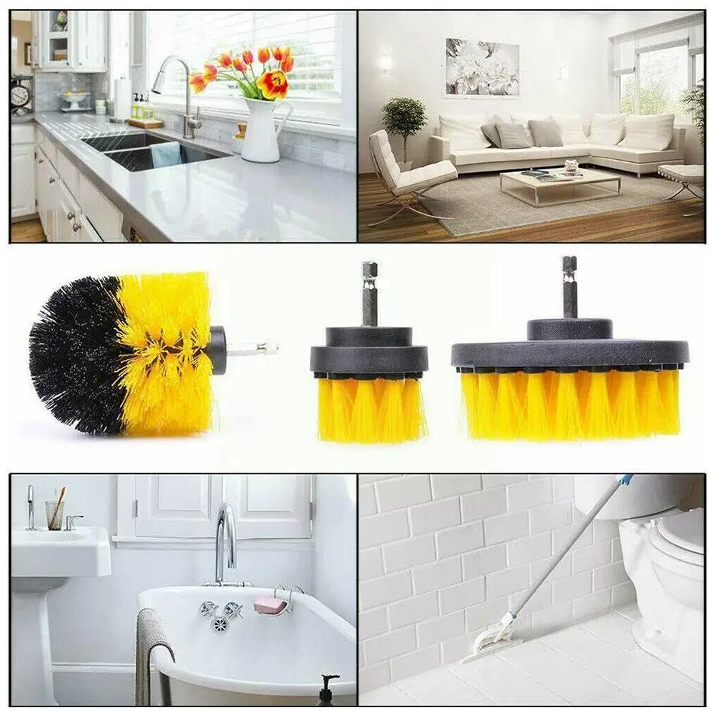 

Щетка для дрели N2R3, чистящие щетки для ванной комнаты, раковины, плитки, ванны, душа, кухни, автоматический уход, универсальные чистящие инст...