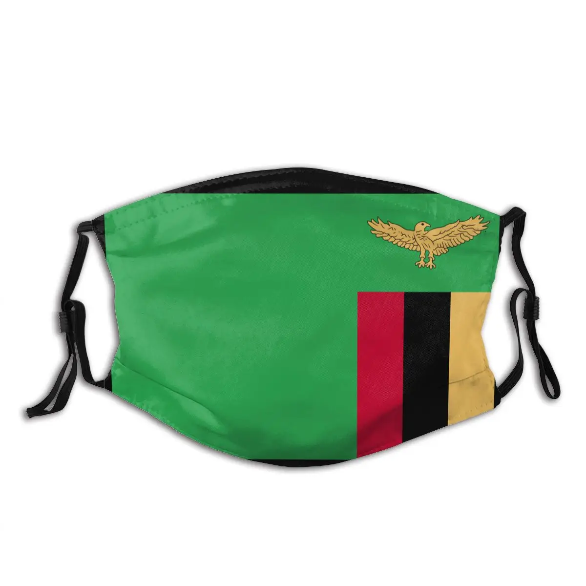 

Zambia Flag Face Msak With Filter