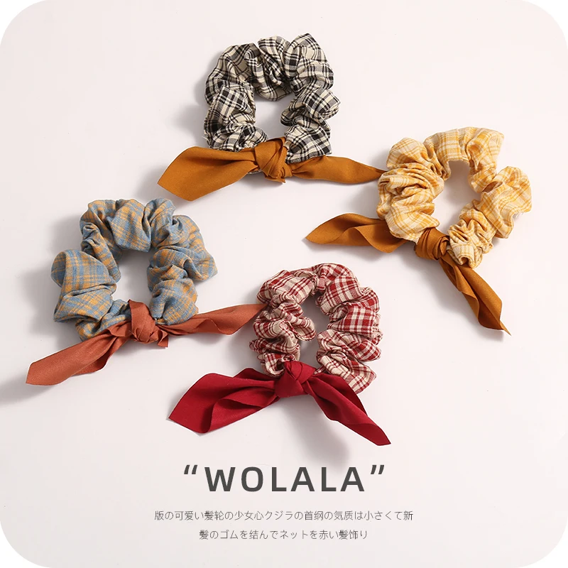 Интернет знаменитостей в минималистском стиле бант для волос Веревка свиные